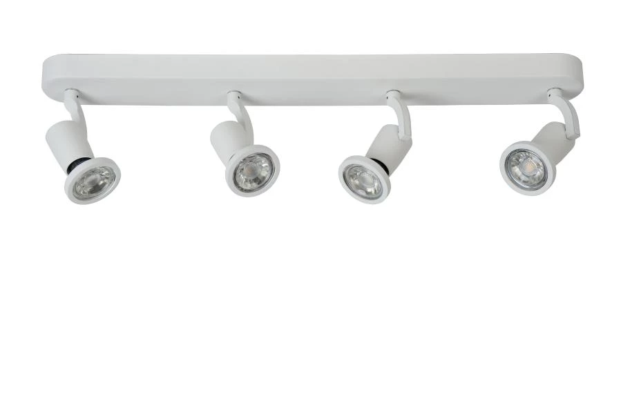 Lucide JASTER-LED - Spot plafond - LED - GU10 - 4x5W 2700K - Blanc - éteint